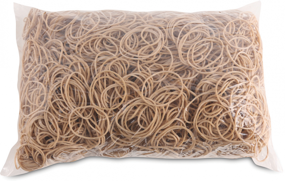 Gumki recepturki Office Products, 40mm, 1kg, naturalny