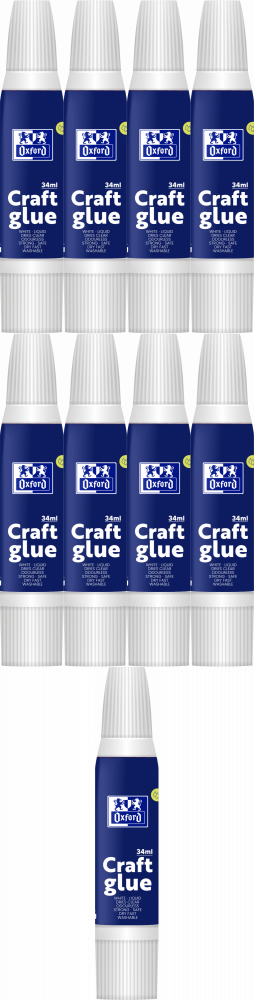 9x Klej Oxford Craft, w płynie, 34ml, biały