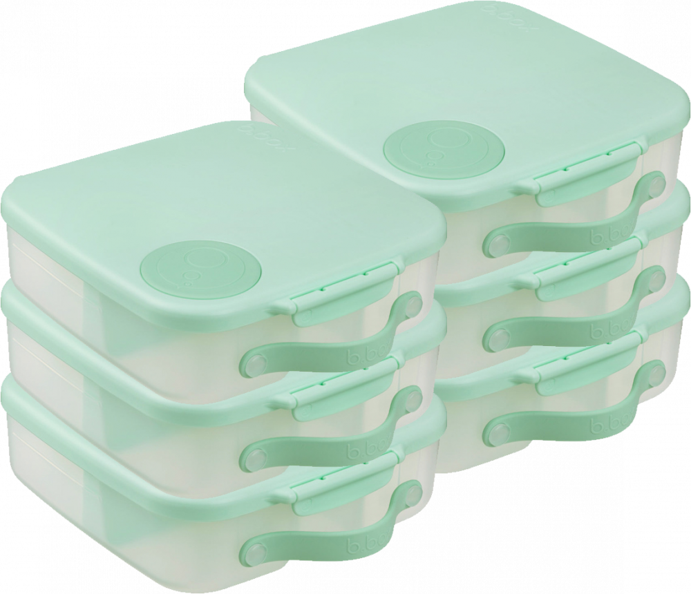 6x Lunchbox B.Box, z wkładem chłodzącym, 2l, Spearmint