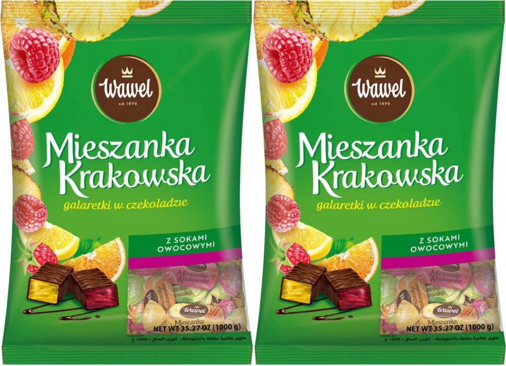 2x Mieszanka Krakowska, mix owocowy, 1kg
