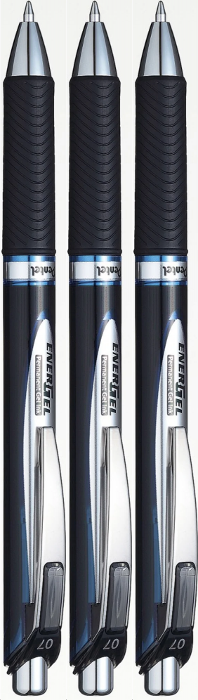 3x Pióro kulkowe automatyczne Pentel, EnerGel BLP-77, 0.7mm, niebieski