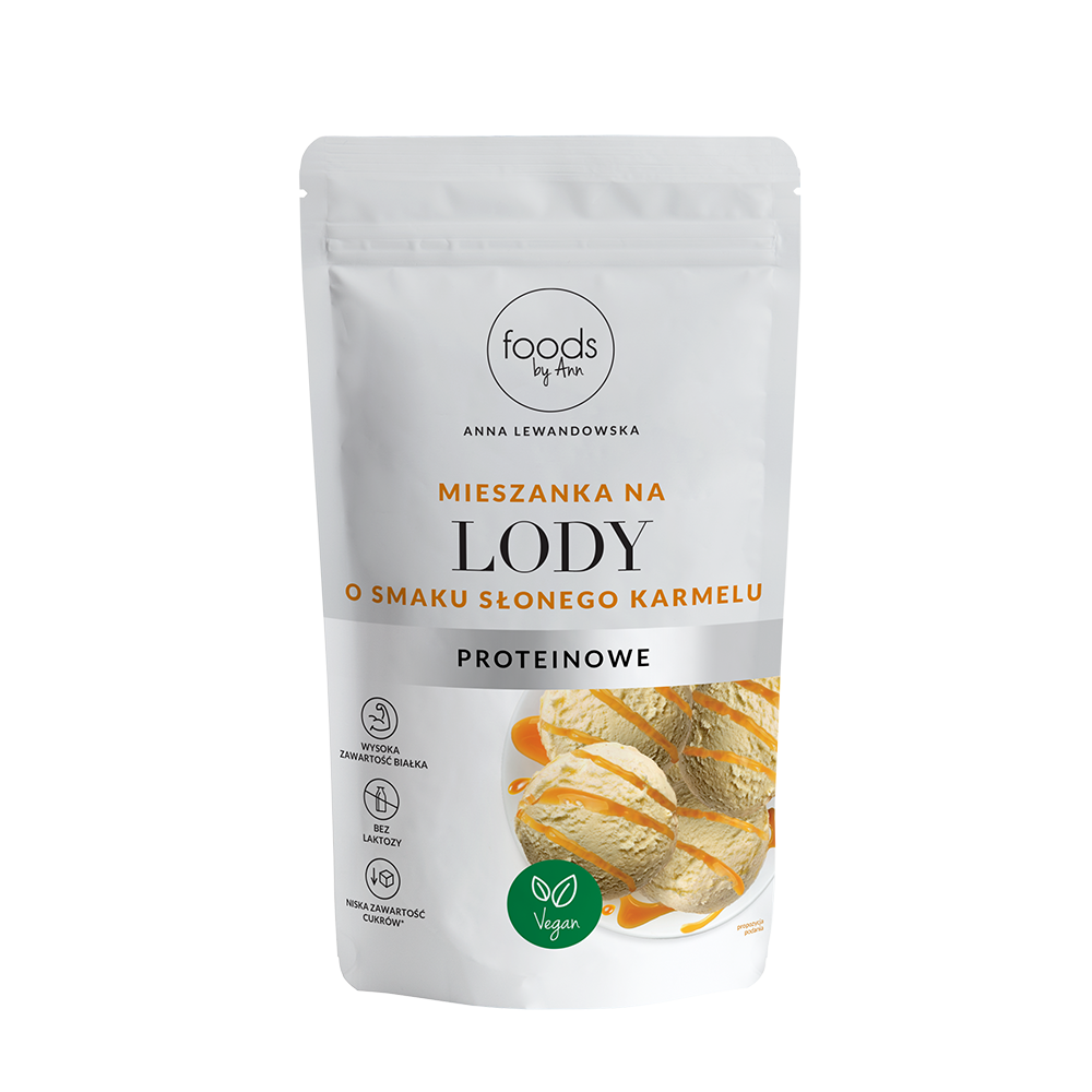 Mieszanka na Lody Proteinowe o smaku Słonego Karmelu