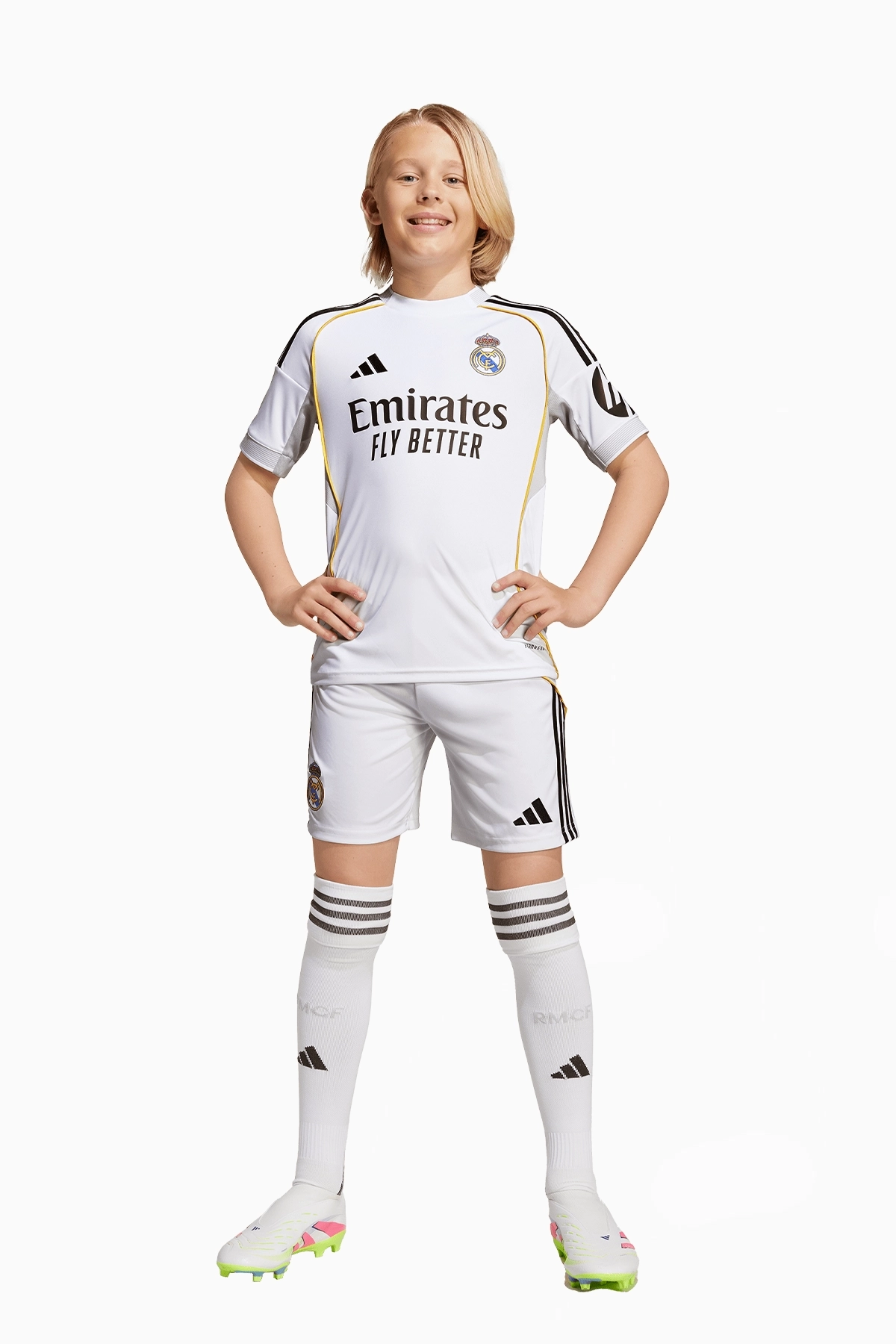 Komplet adidas Real Madryt 25/26 Domowy Junior - Biały