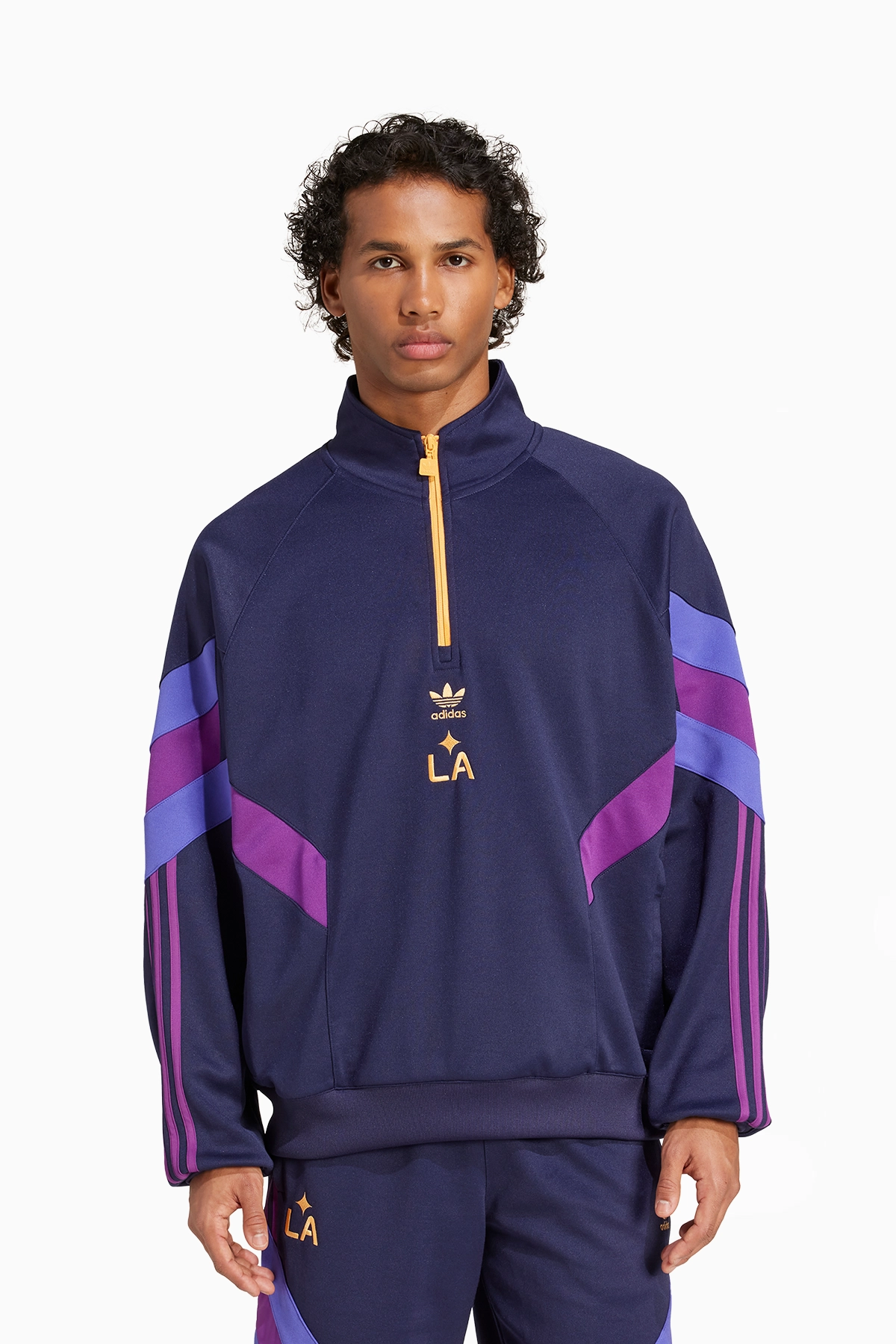 Bluza adidas LA Galaxy 25/26 Half-Zip Crew - Granatowy