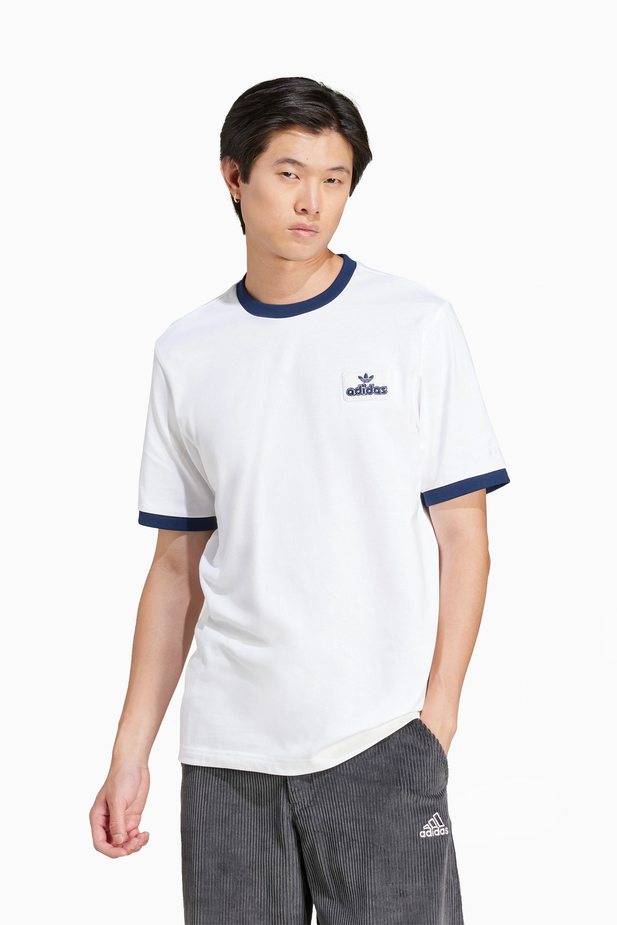 Koszulka adidas Contrast Tee - Biały