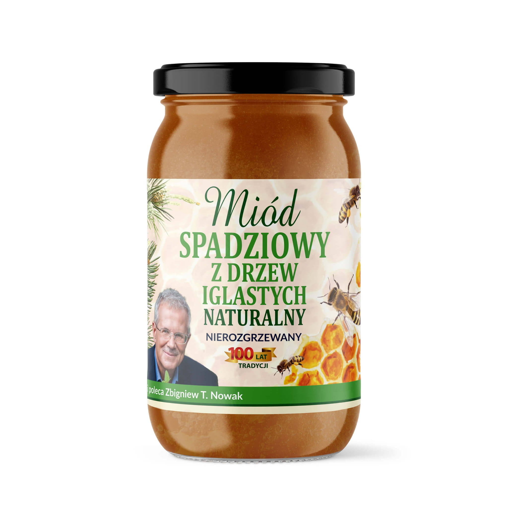 Miód SPADZIOWY Z DRZEW IGLASTYCH 380g Zbigniew T. Nowak