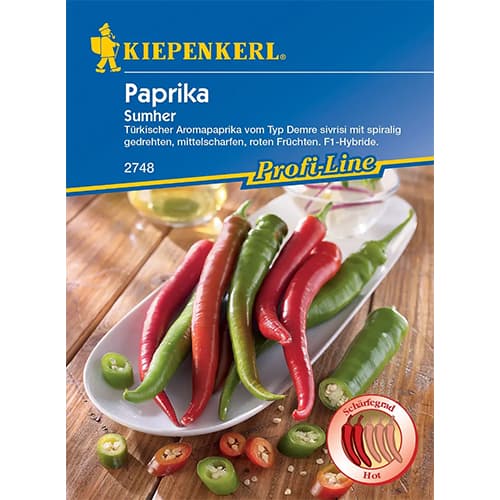 1 szt, Csípős paprika Sumher F1 - Magok: Mod de ambalare: 1 db