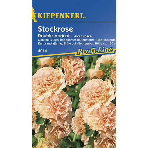 1 szt, Stockrose Double Apricot - Samen: Ilość w opakowaniu: 1 Stück