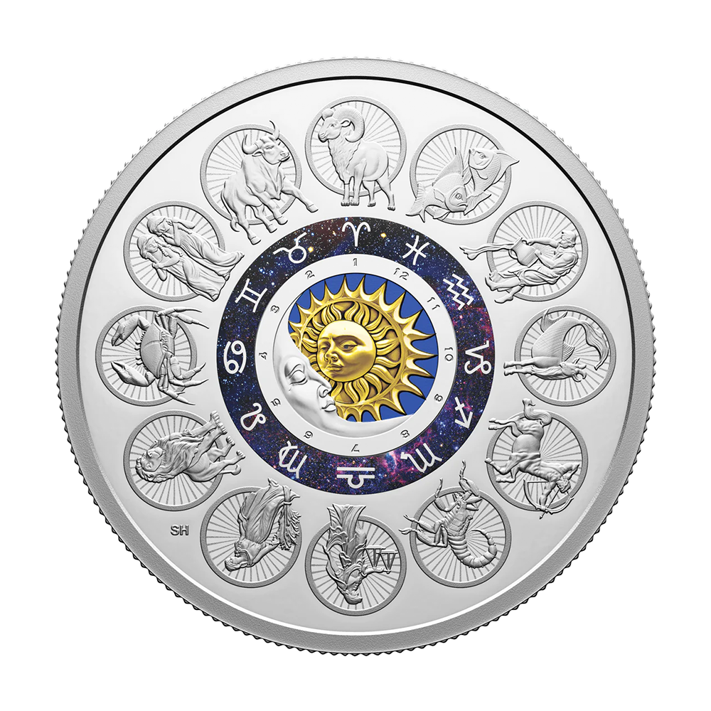 Srebrna moneta Znaki Zodiaku 2024 2 uncje - wysyłka 24 h!