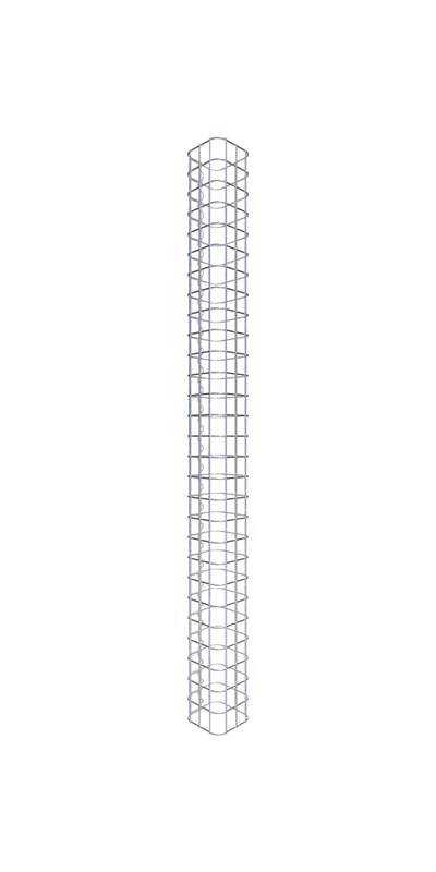 Kolumna gabionowa 17 x 17 cm, kwadrat MW 5 x 5 cm - Wysokość: 1,40 m