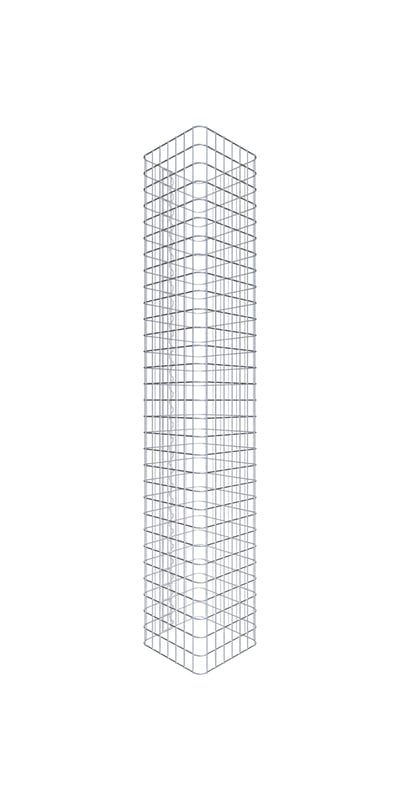 Kolumna gabionowa 37 x 37 cm MW 5 x 5 cm kwadratowa - Wysokość: 1,50 m