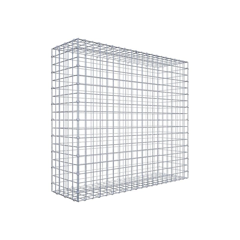 Gabion 100 cm x 90 cm x 30 cm (dł. x wys. x gł.), rozmiar oczka 5 cm x 5 cm, pierścień C