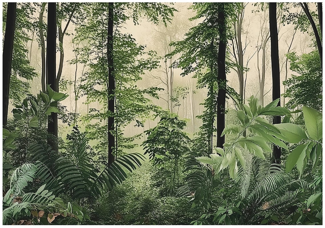 Fototapeta Las Drzewa Zielony Natura 300x210 cm Tapeta Do Sypialni Salonu Kuchni Na Flizelinie