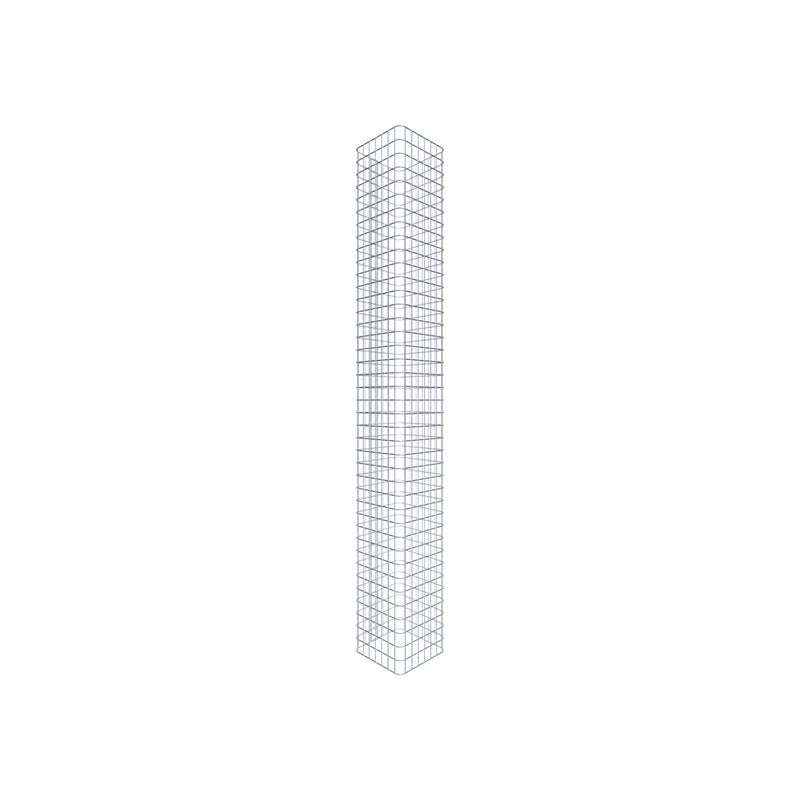 Kolumna gabionowa 42 x 42 cm MW 5 x 5 cm kwadratowa - Wysokość: 2,00 m