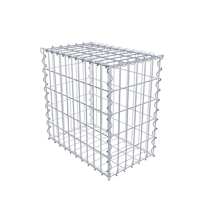 Gabion 50 cm x 50 cm x 30 cm (dł. x wys. x gł.), rozmiar oczek 5 cm x 10 cm, spirala