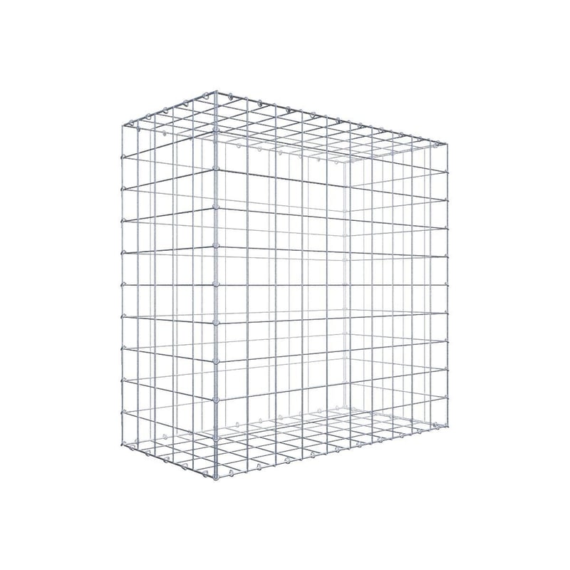 Gabion 100 cm x 100 cm x 50 cm (dł. x wys. x gł.), rozmiar oczka 10 cm x 10 cm, pierścień typu C