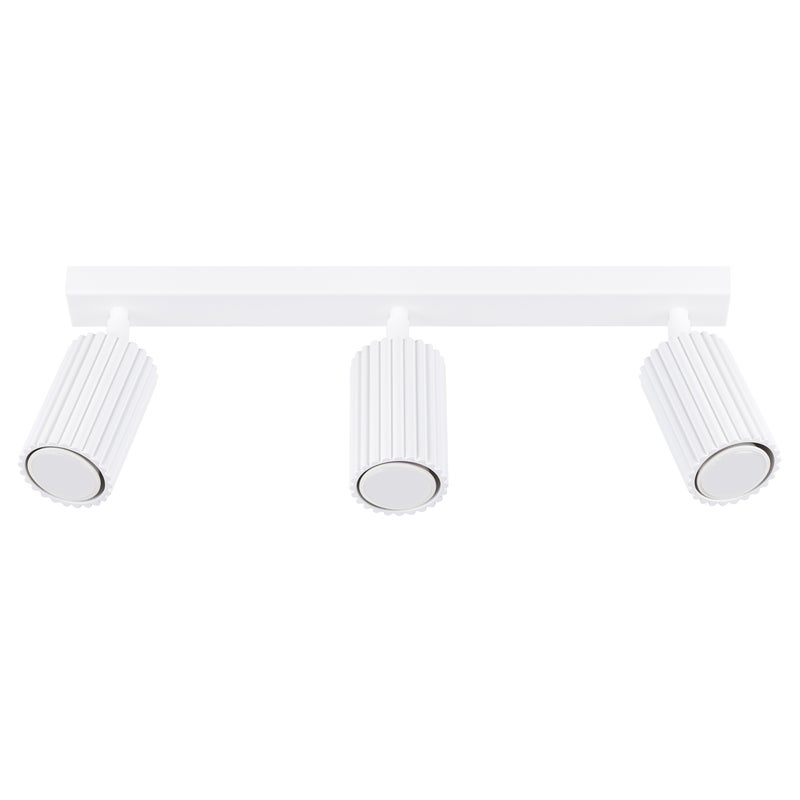 Plafon KARBON 3L biały, minimalistyczny - 45x6.5x16.5cm Sollux