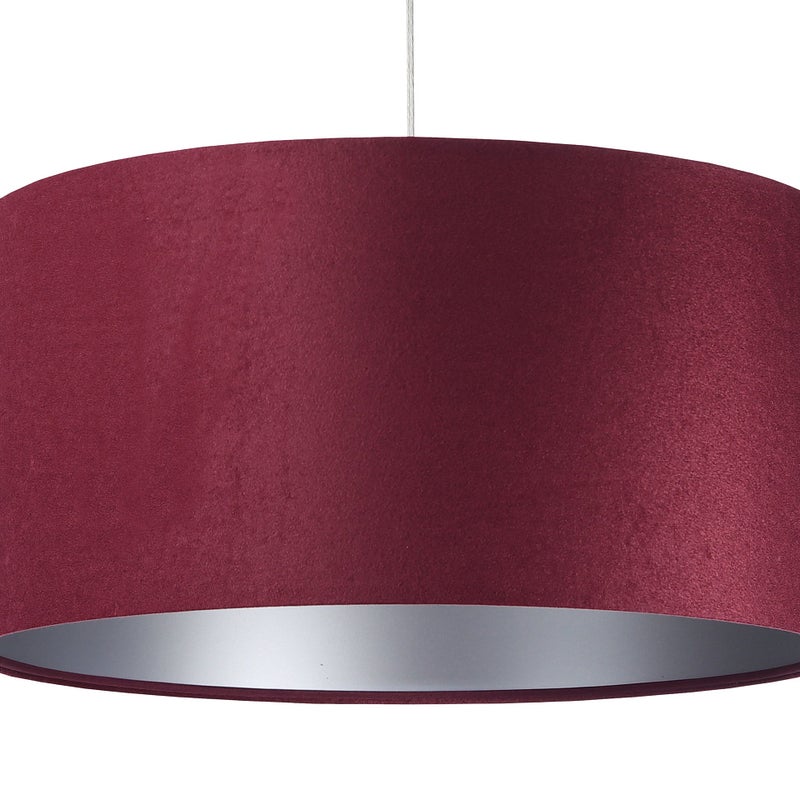 Lampa wisząca HOME 30 bordowa/srebrna