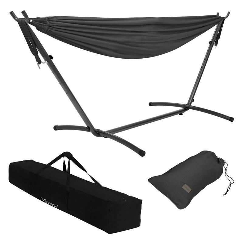 Hamak XXL ze stelazem Wiszacy lezak Przenosna torba outdoorowa Lezak do opalania