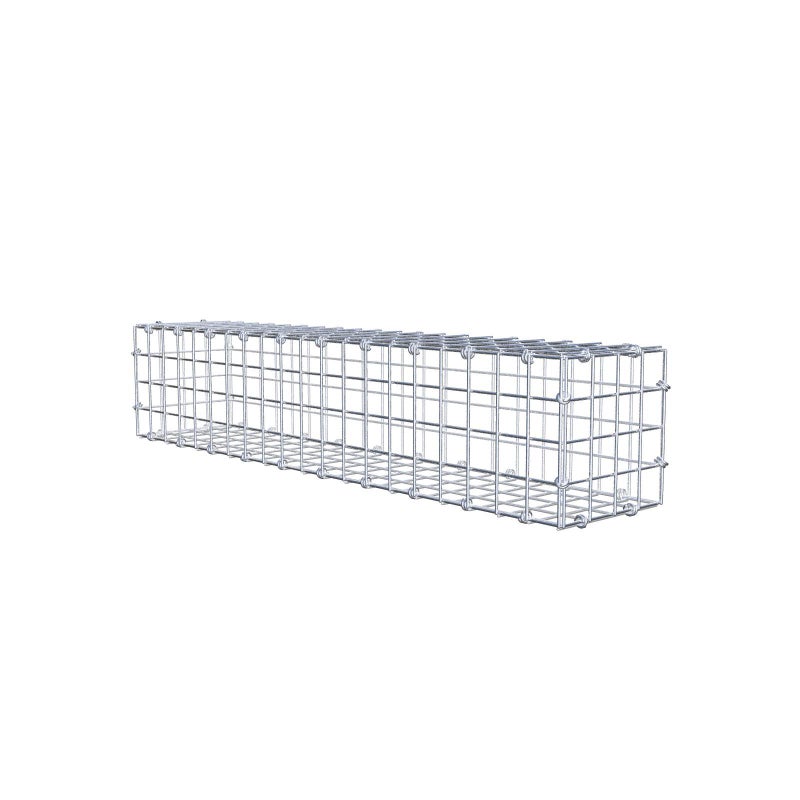 Gabion 100 cm x 20 cm x 20 cm (dł. x wys. x gł.), rozmiar oczek 5 x 5 cm, pierścień spiralny