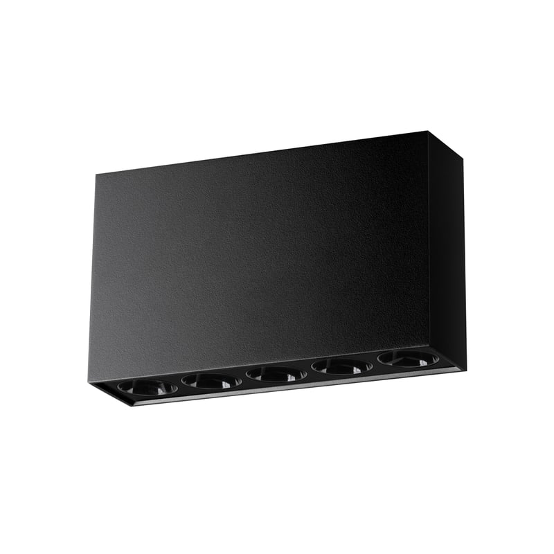Plafon SOLE czarny LED, minimalistyczny - 13.7x3.5x8.3cm Sollux