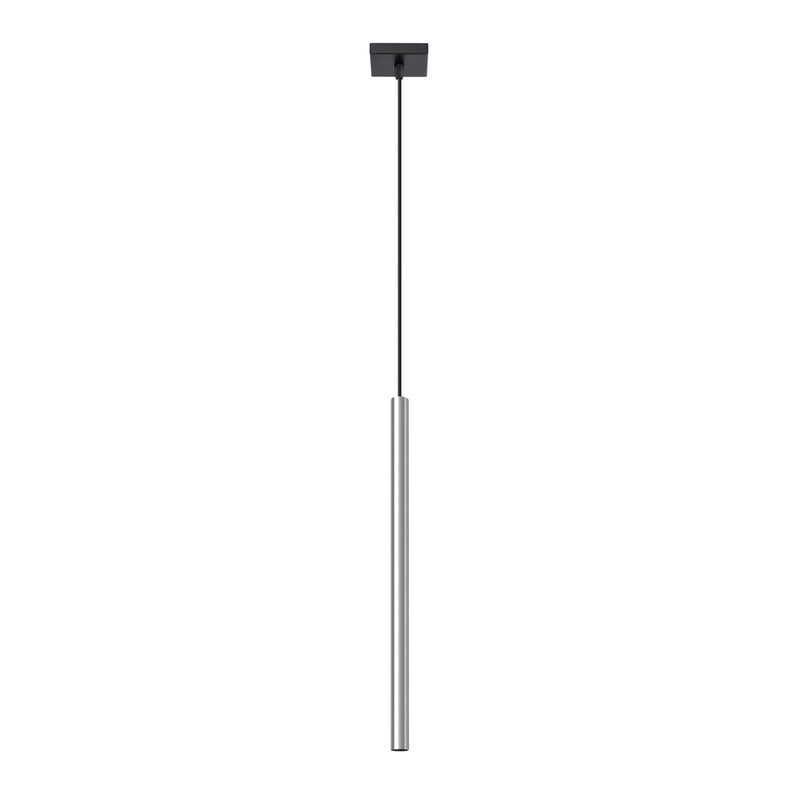Lampa wisząca PASTELO 1 chrom, nowoczesna - 8x8x100cm Sollux
