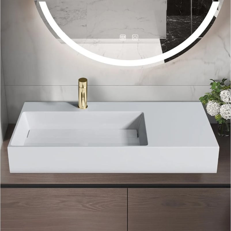 Umywalka konglomeratowa Archi 75 CM biały