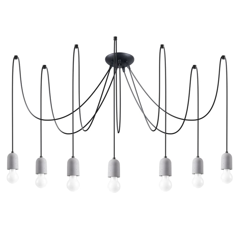 Żyrandol NESO 7, minimalistyczny - 100x100x190cm Sollux