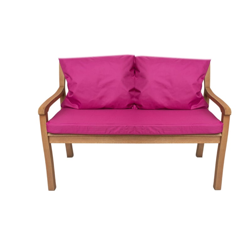 Poduszka ogrodowa na ławkę 130x50x7cm/2x50x56cm Poduszka na ławkę Różowa poduszka na meble ogrodowe Wygodne poduszki na sofę na patio i werandy