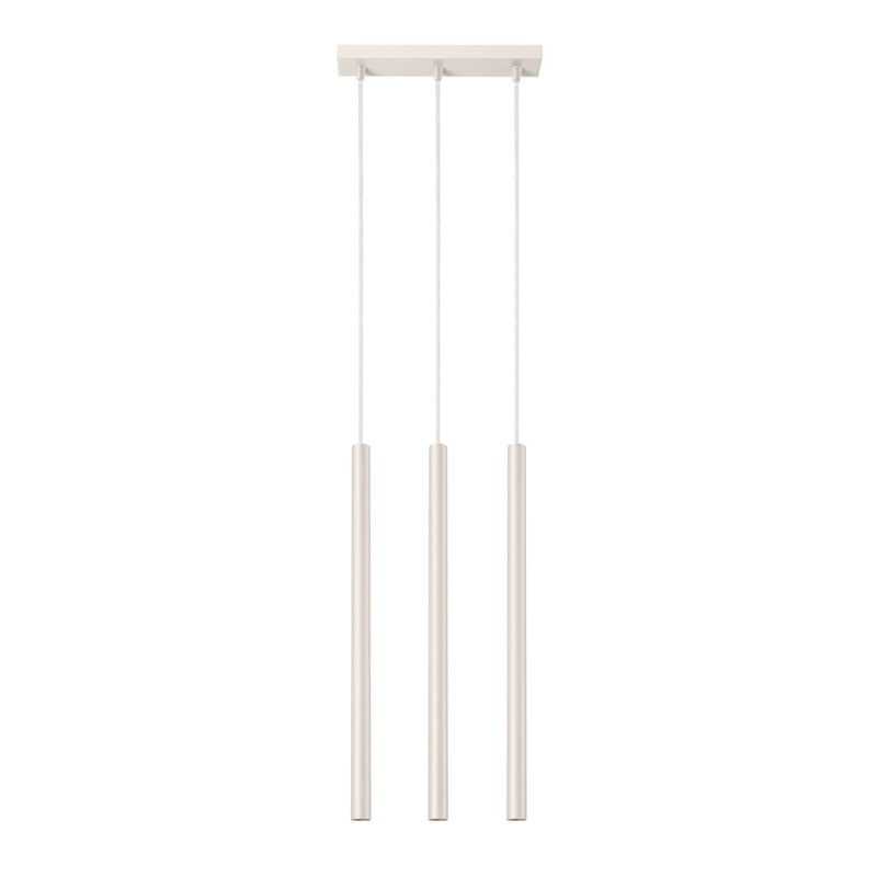 Lampa wisząca PASTELO 3 beżowa, nowoczesna - 30x5x94cm Sollux