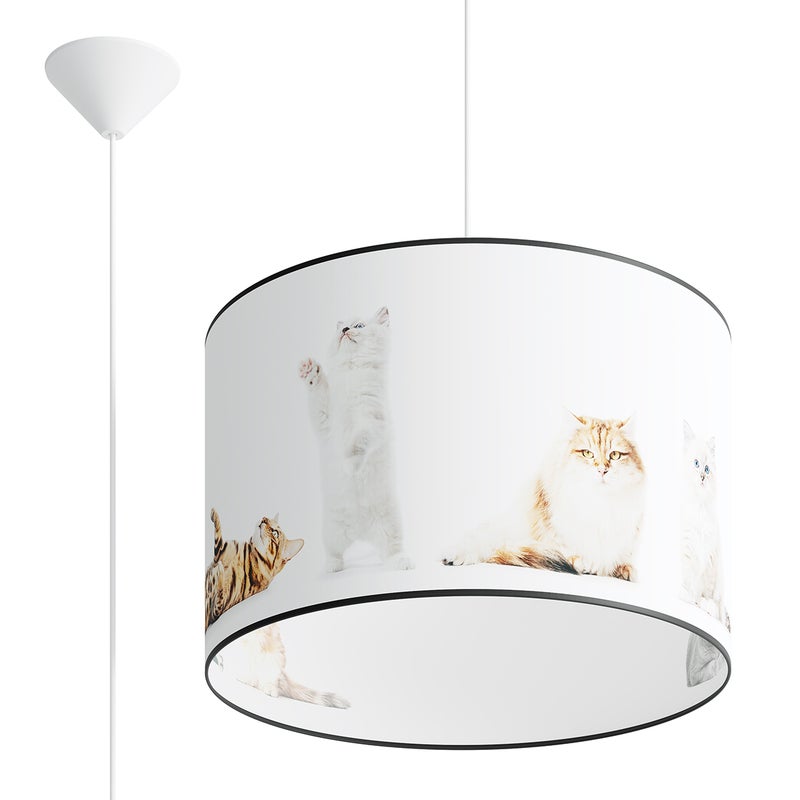 Lampa wisząca KITTY 40, nowoczesna - 40x40x95cm Sollux