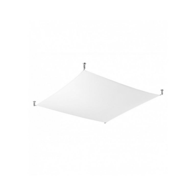 Plafon LUNA 4 biały, minimalistyczny - 140x140x15cm Sollux