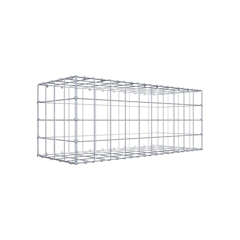 Gabion 100 cm x 40 cm x 40 cm (dł. x wys. x gł.), rozmiar oczka 10 cm x 10 cm, pierścień typu C