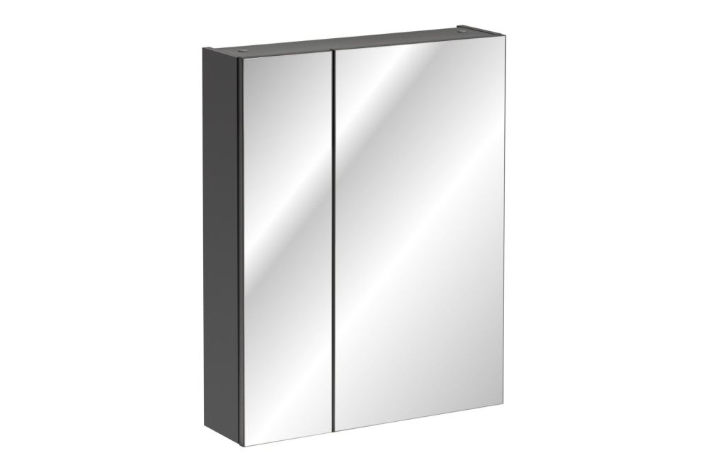 Szafka łazienkowa MONAKO GREY 840 60cm szary mat z lustrem