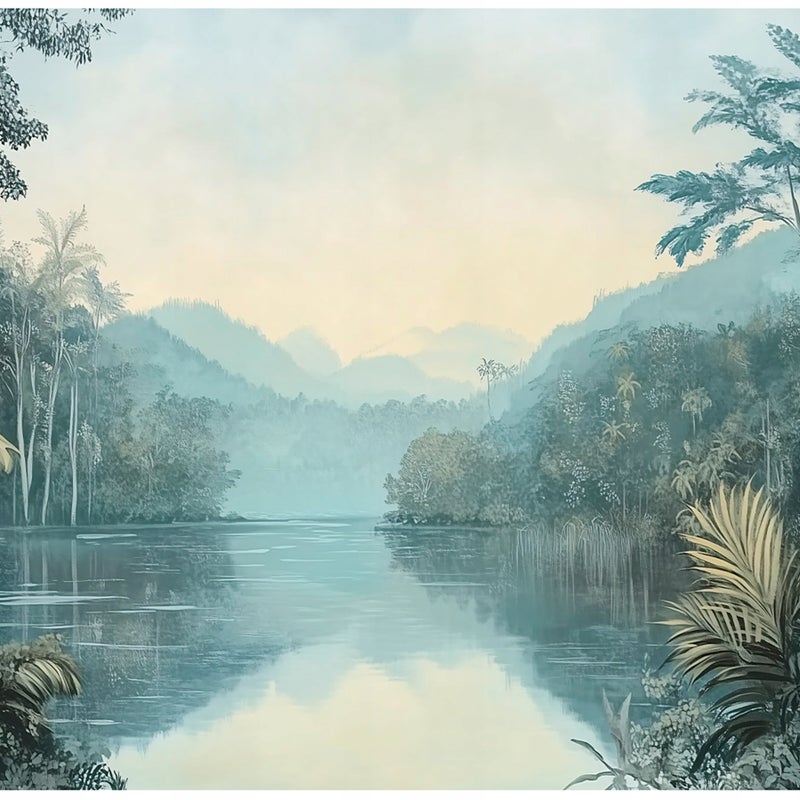 Fototapeta Krajobraz 3D Las Rzeka Natura 350x250 cm Tapeta Do Sypialni Salonu Kuchni Na Flizelinie