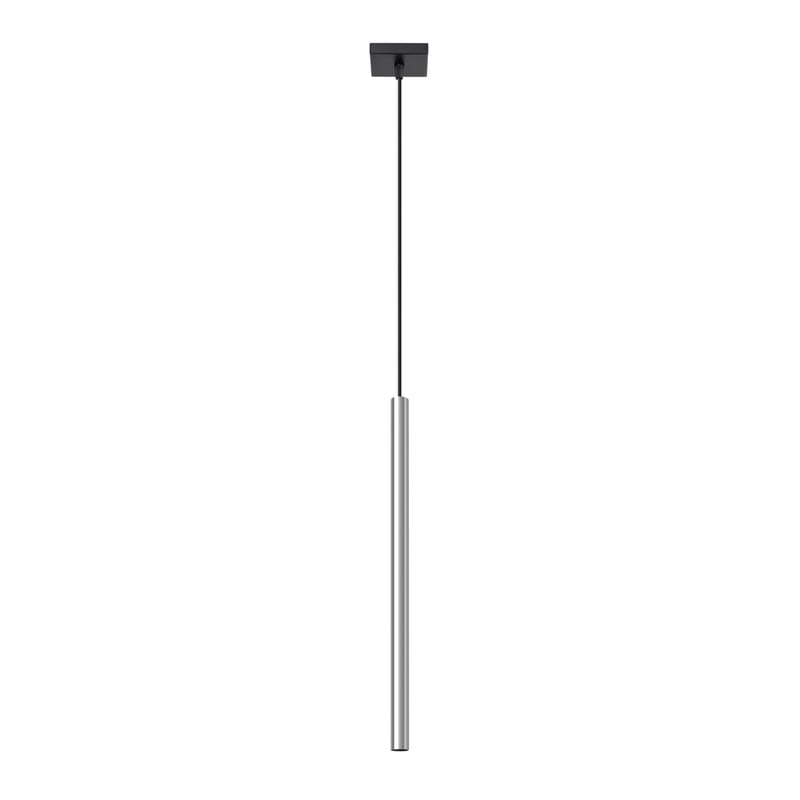 Lampa wisząca PASTELO 1 chrom, nowoczesna - 8x8x100cm Sollux