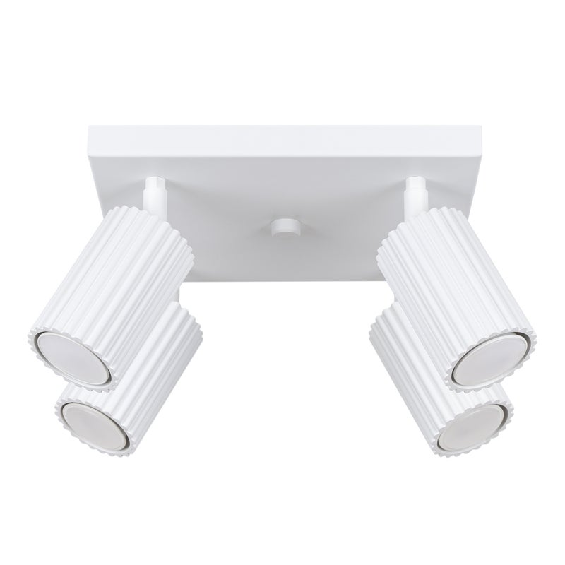 Plafon KARBON 4 biały, minimalistyczny - 25x25x16.5cm Sollux