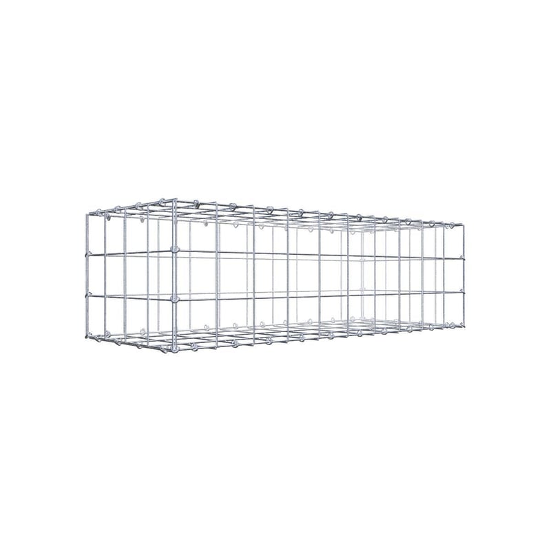 Gabion 100 cm x 30 cm x 40 cm (dł. x wys. x gł.), rozmiar oczka 10 cm x 10 cm, pierścień typu C