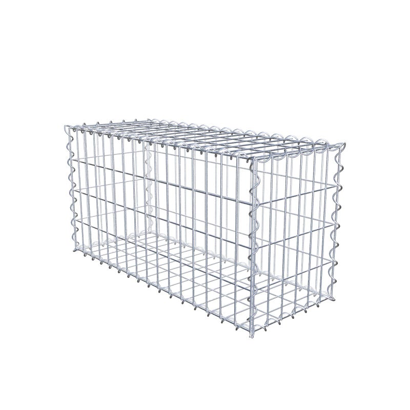 Gabion 80 cm x 40 cm x 30 cm (dł. x wys. x gł.), rozmiar oczek 5 cm x 10 cm, spirala