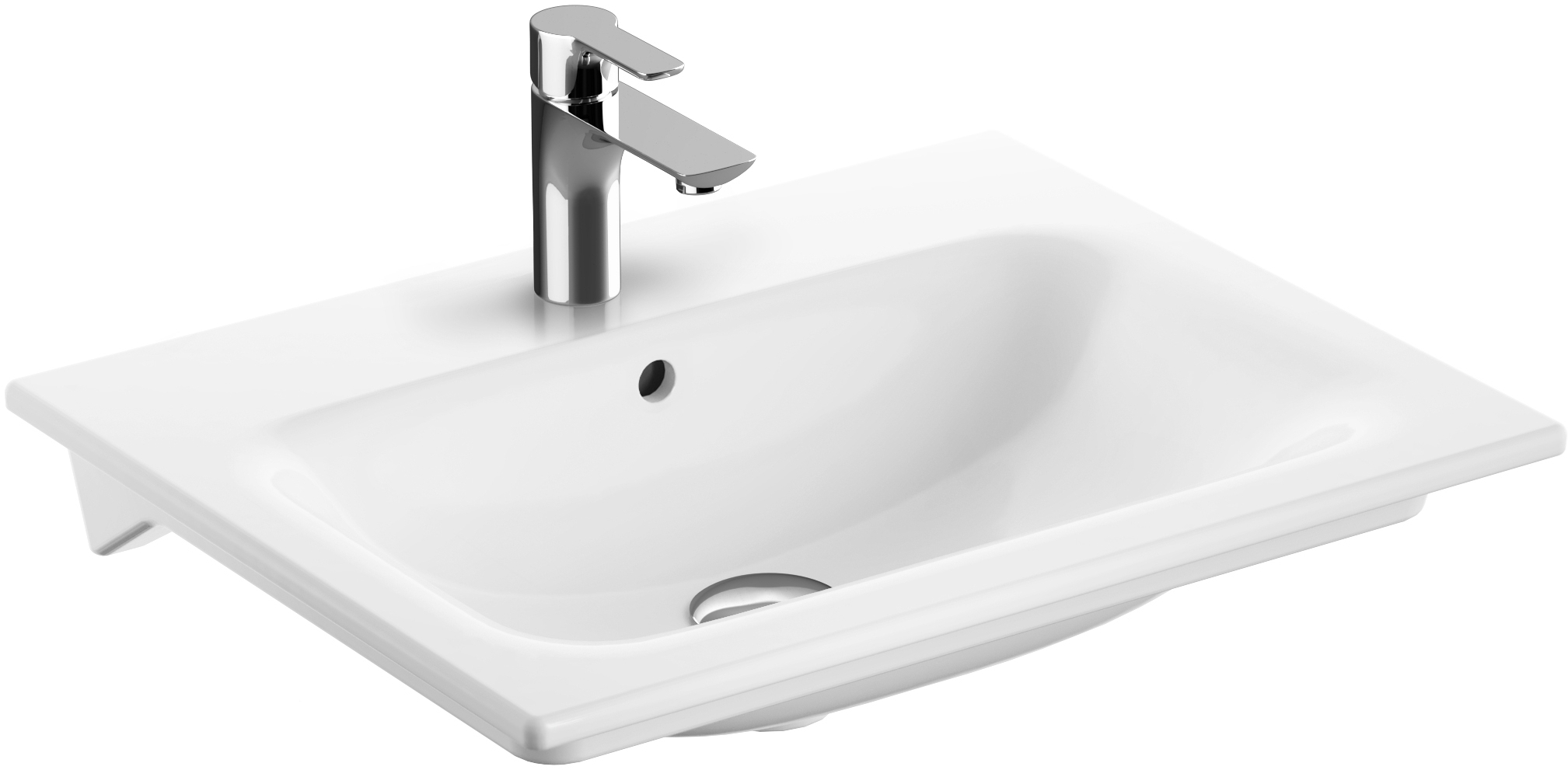 Geberit Selnova Square umywalka 60x48 cm meblowa prostokątna biała 500.994.00.1 - Wysyłka w 24h