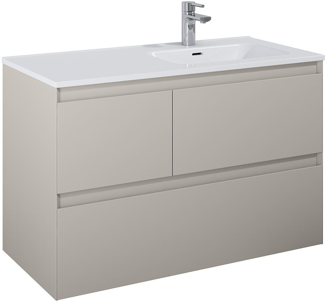 Elita Split szafka 100x45,8x63,5 cm podumywalkowa wisząca prawa fume matt RE011005157020