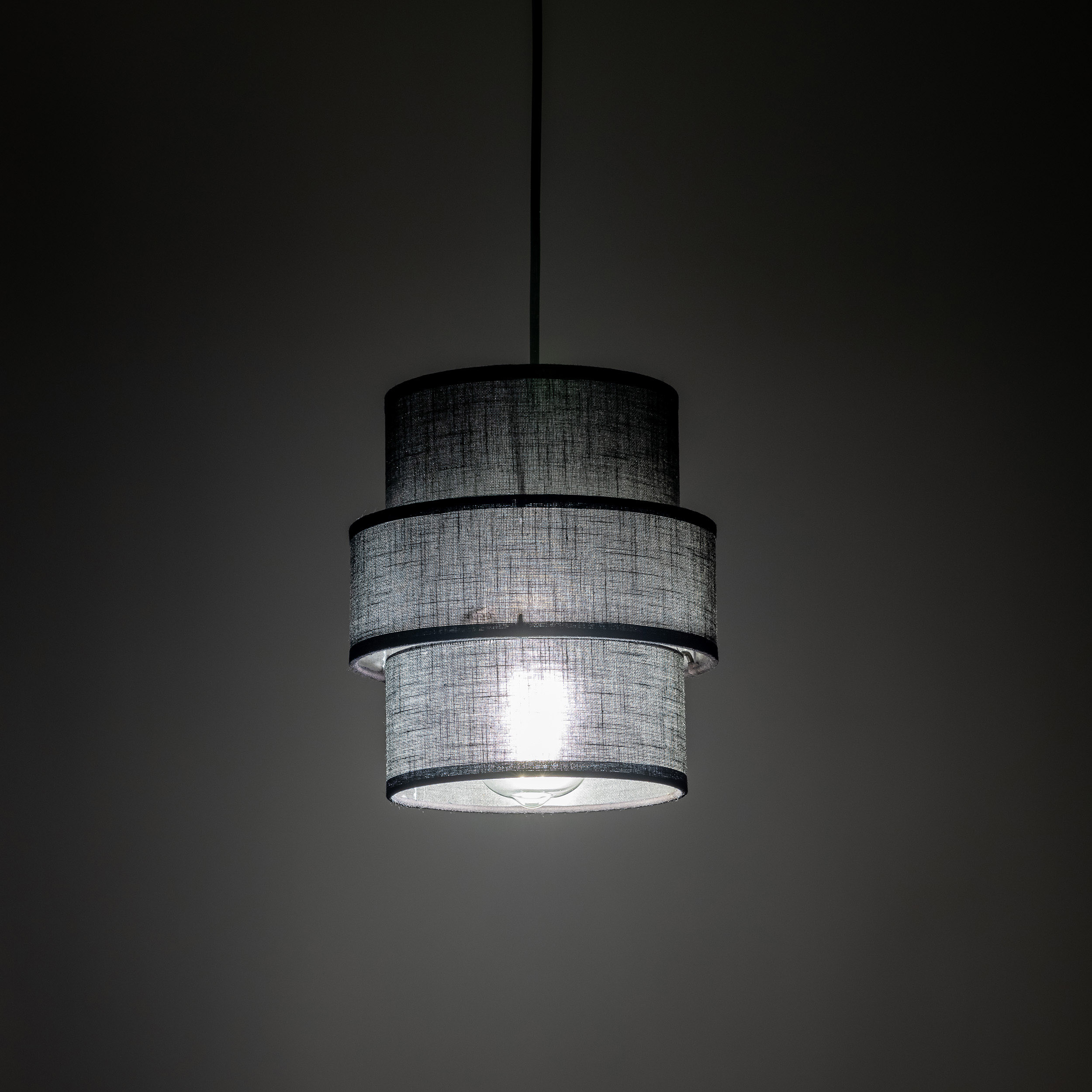 TK Lighting Calisto lampa wisząca 1x15W czarny 5306