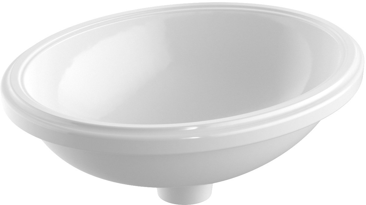 Geberit Variform umywalka 42x33 cm podblatowa owalna KeraTect biała 500.750.00.2