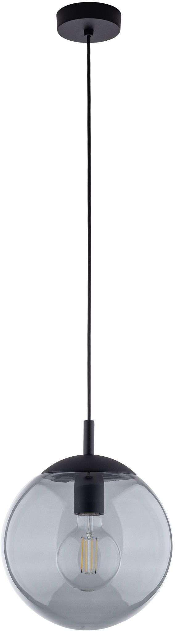 TK Lighting Esme lampa wisząca 1x15W czarny/grafitowy 5378