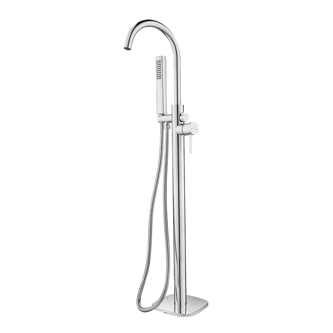 Laveo Pola bateria wannowo-prysznicowa wolnostojąca chrom BAP011S - Wysyłka w 24h