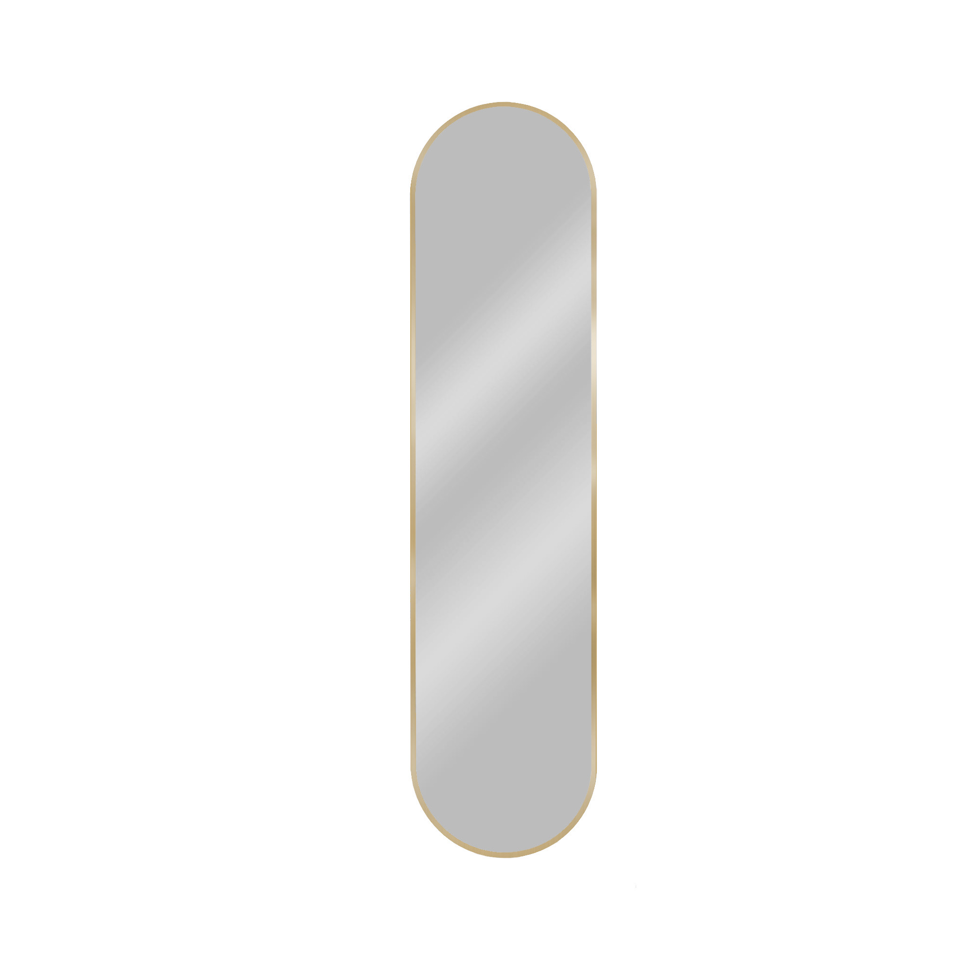 Baltica Design Tiny Border Pastille lustro 60x140 cm owalne złote - Wysyłka w 24h
