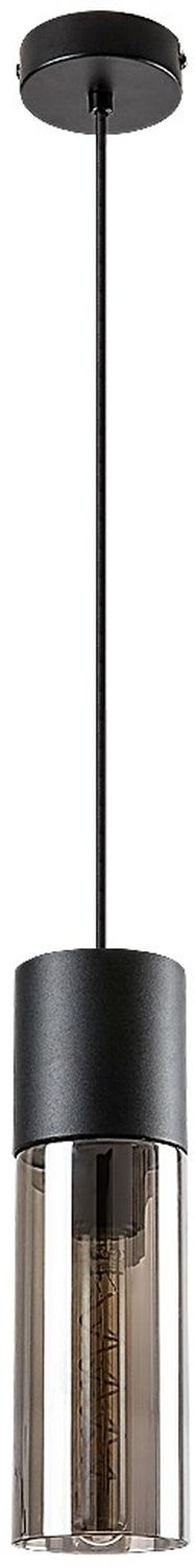 Rabalux Ronno lampa wisząca 1x25W czarny/szkło dymne 72051