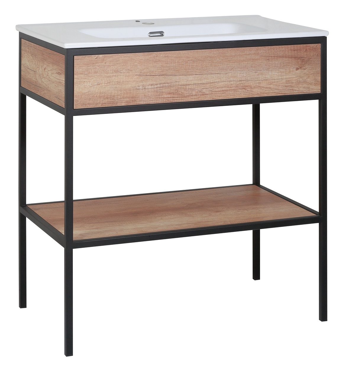Astor Modus szafka 80 cm podumywalkowa czarny mat/dąb country AM-UMU-800-0C