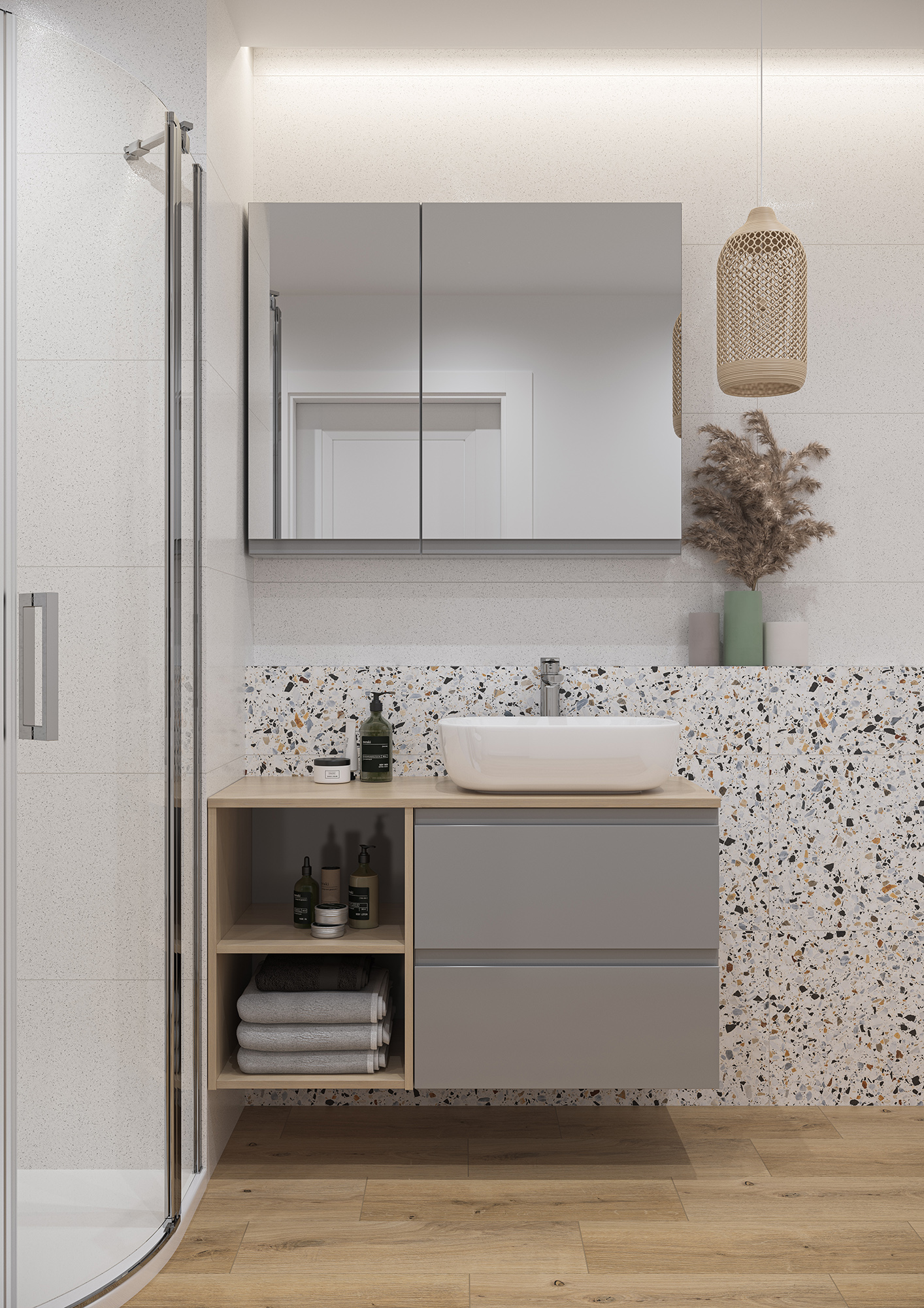 Cersanit Moduo blat 99,8x45 cm dąb S590-024