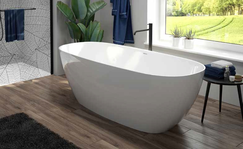 Sanplast Fuerta Mineral WOW-M/FUERTA wanna wolnostojąca 180x80 cm owalna biała 642-510-1260-01-000